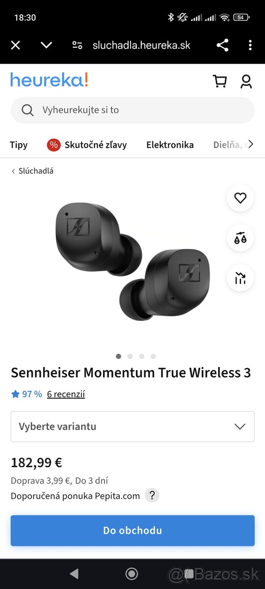 Nové sluchátka Sennheiser Momentum True Wireless 3