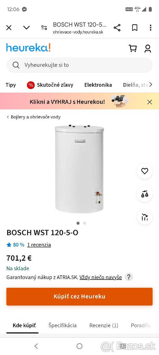 Bojler Bosch 120litrov