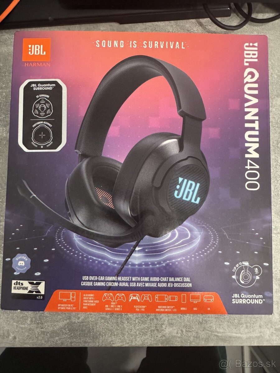 JBL Quantum 400 Herné sluchadla