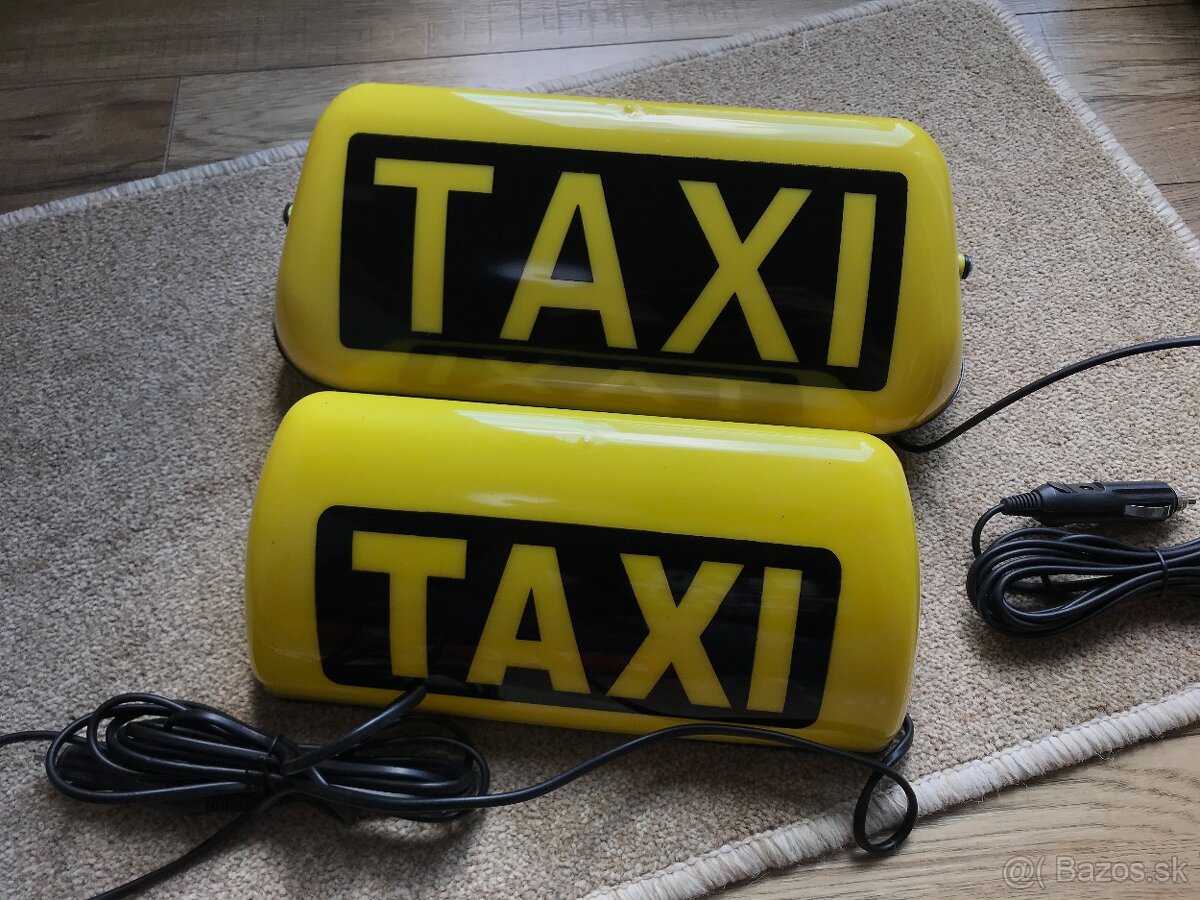 TAXI TRANSPARENT - TAXI LED ceduľa 12 V