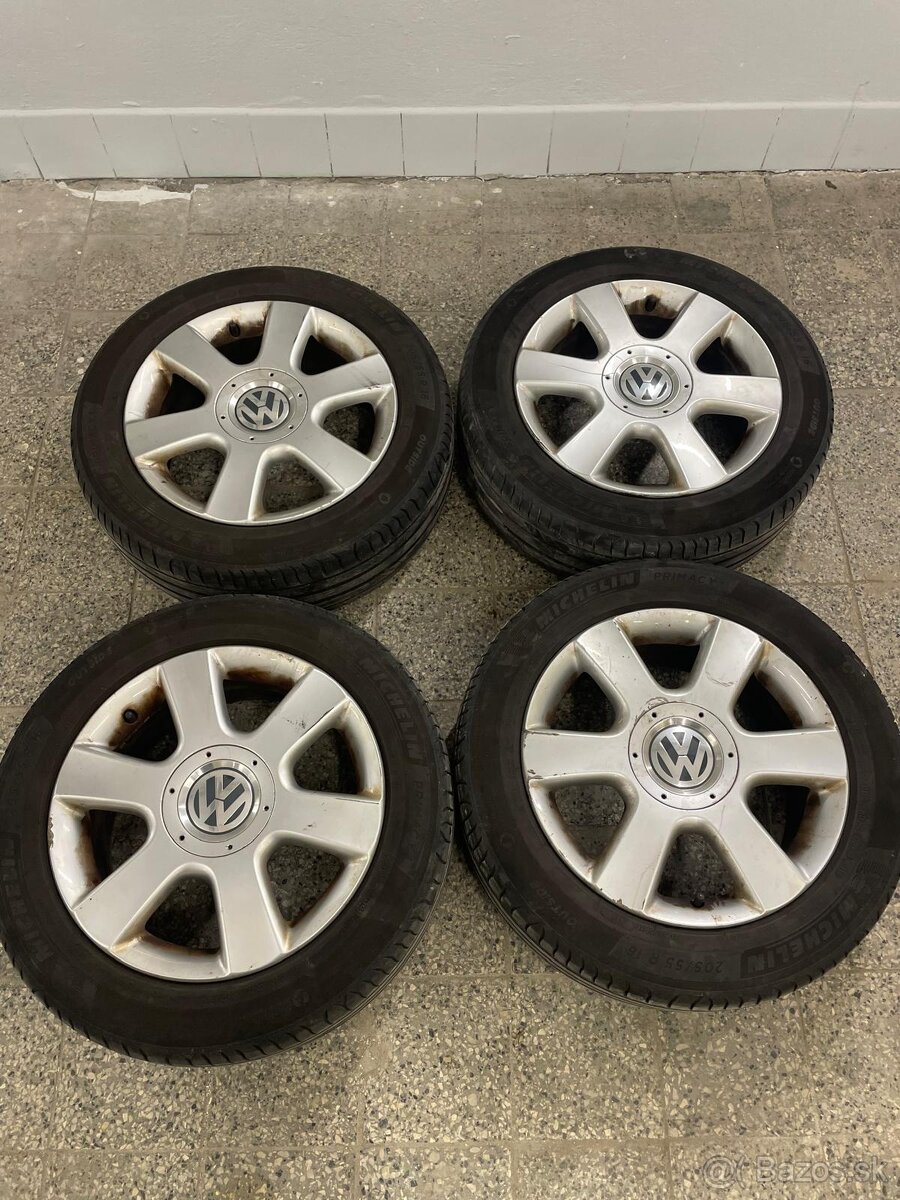 5x112 r16 elektróny Volkswagen + letné 205/55 r16 Michelin