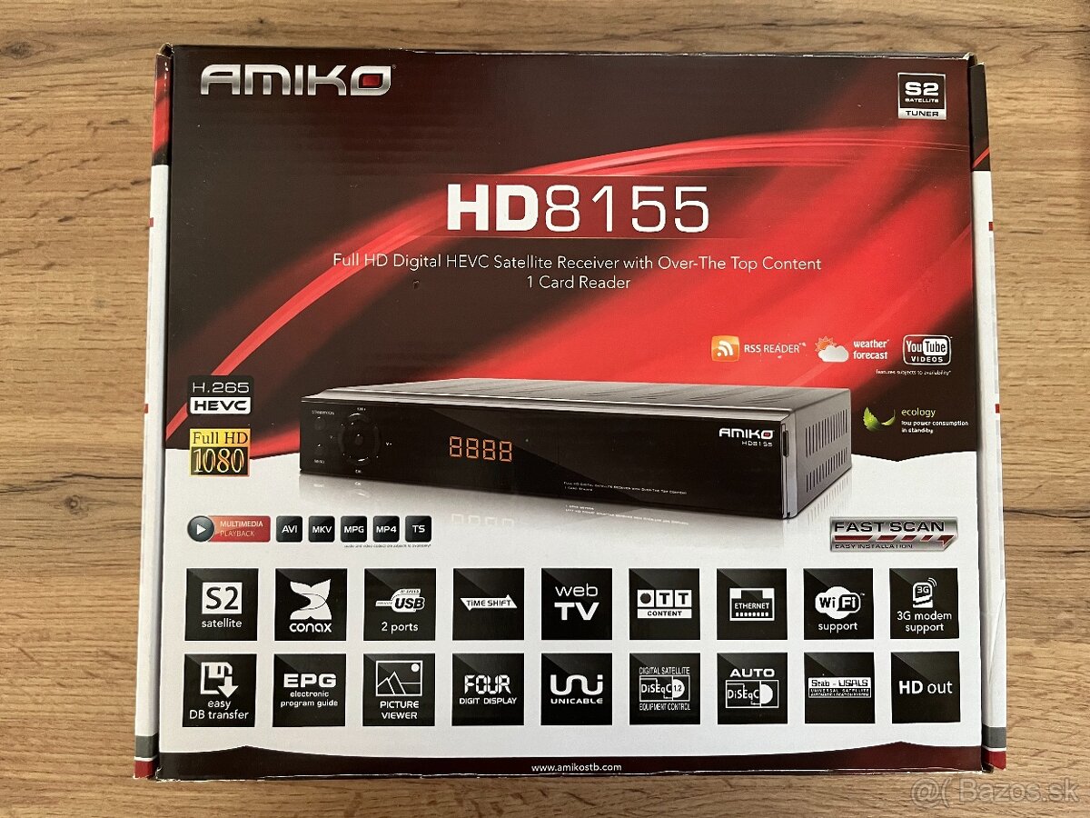 Predám sat. prijimac Amiko HD8155