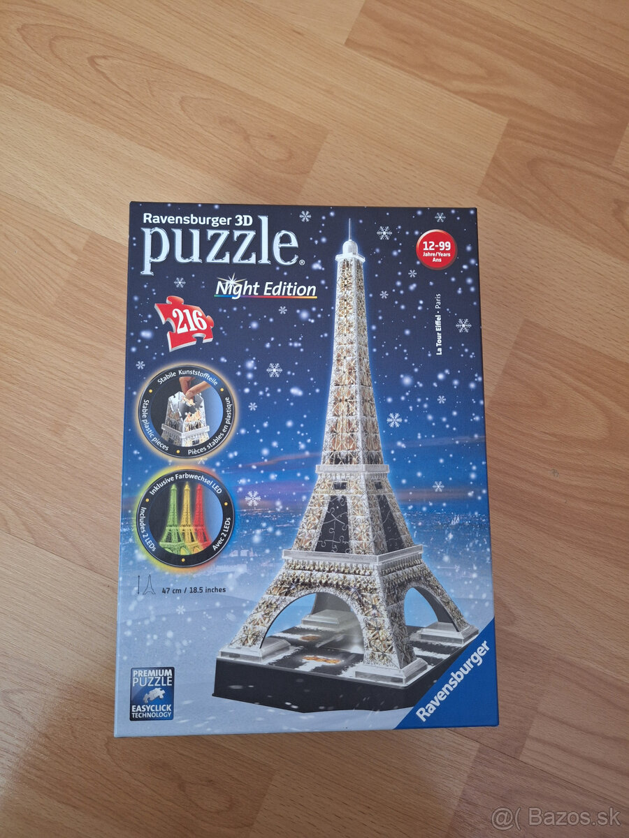 Ravensburger puzzle 3D eiffel night