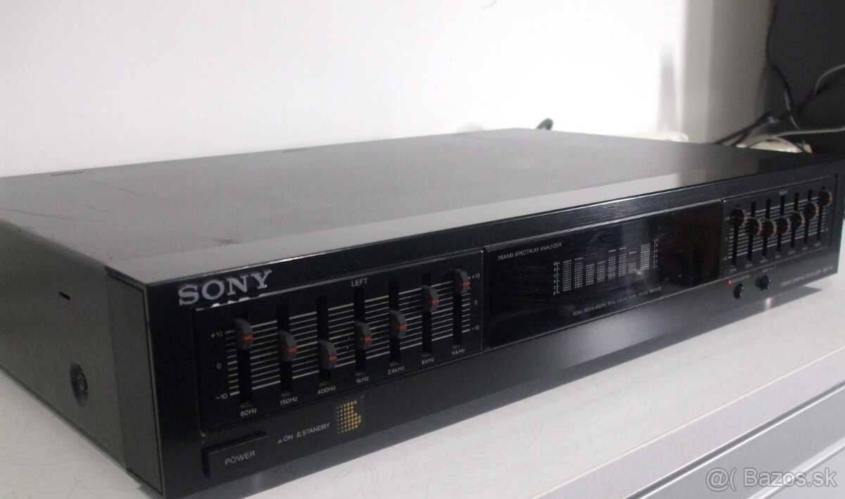 SONY 2x7 pasmovy graficky equalizer SEQ-411, vyroba Japan