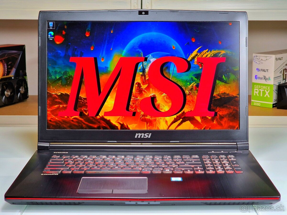 Herný notebook MSI APACHE | 17,3" | I7-7700HQ | 1050Ti | 16G