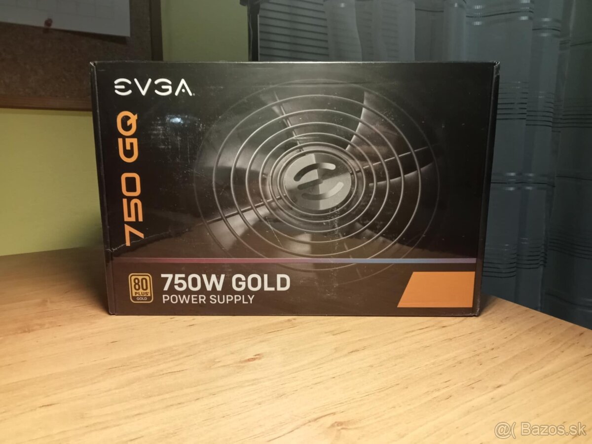 Predám nový EVGA 750 GQ – 750W PSU, 80+ Gold, semi-modulárny