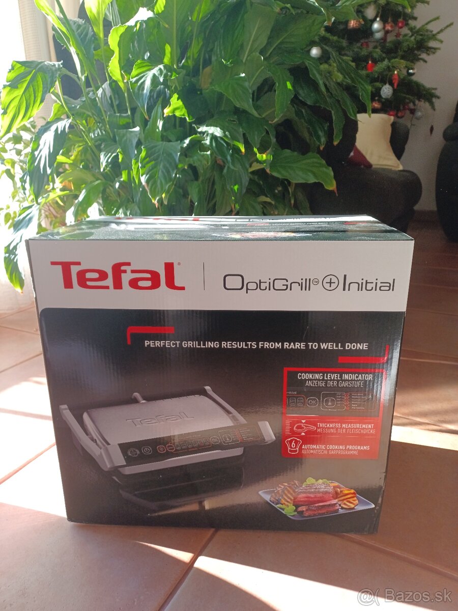 Tefal OptiGrill + Initial strieborná