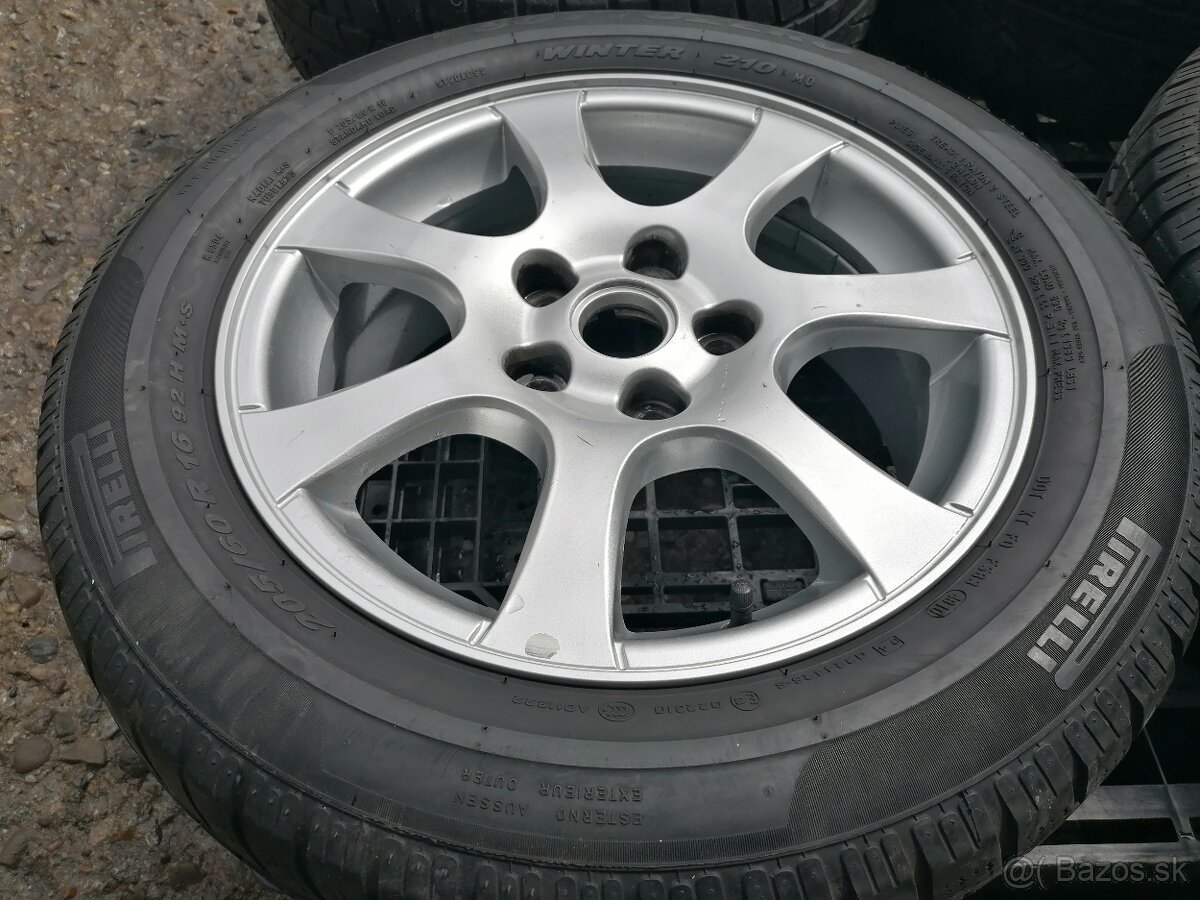 Alu Sada = 5x115 = orig. CHEVROLET = s pneu = 205/60 R16