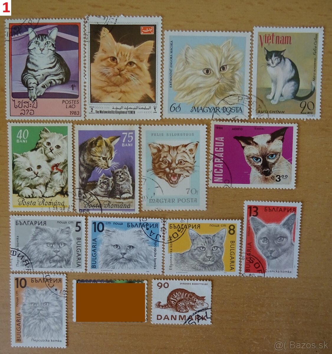 Nádherné poštové známky MAČKY
