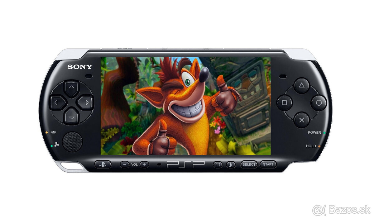 Predám nové čierne SONY PSP PORTABLE +viac ako 20hier:CRASH