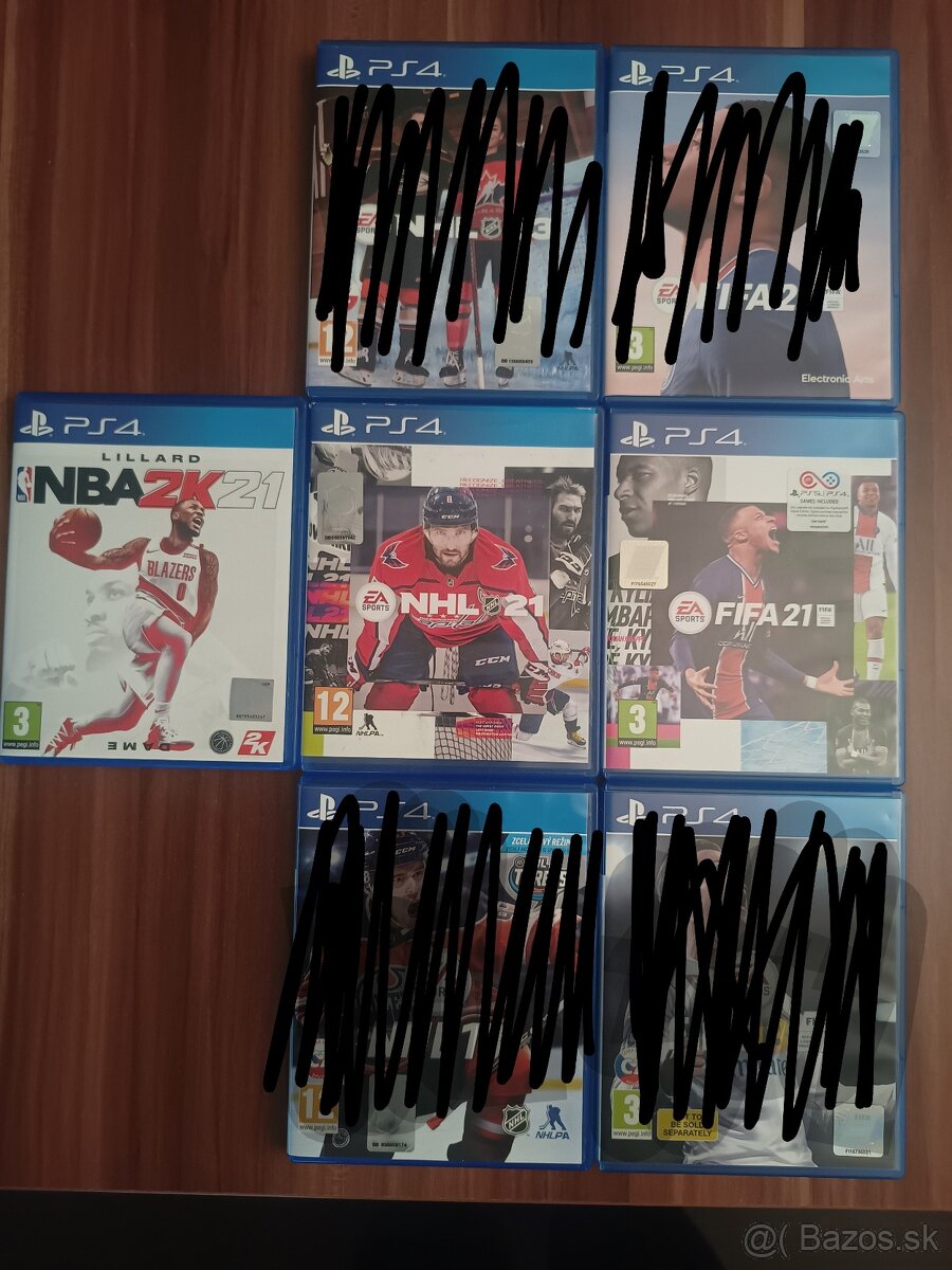 Hry na PS4 NHL, FIFA, NBA