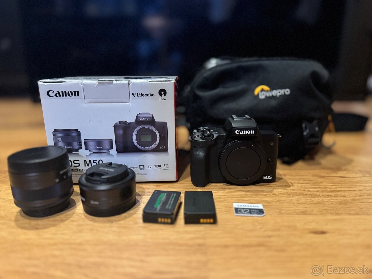 Canon EOS M50 + EF-M15-45 IS STM + EF-M22 STM (rezervovane)