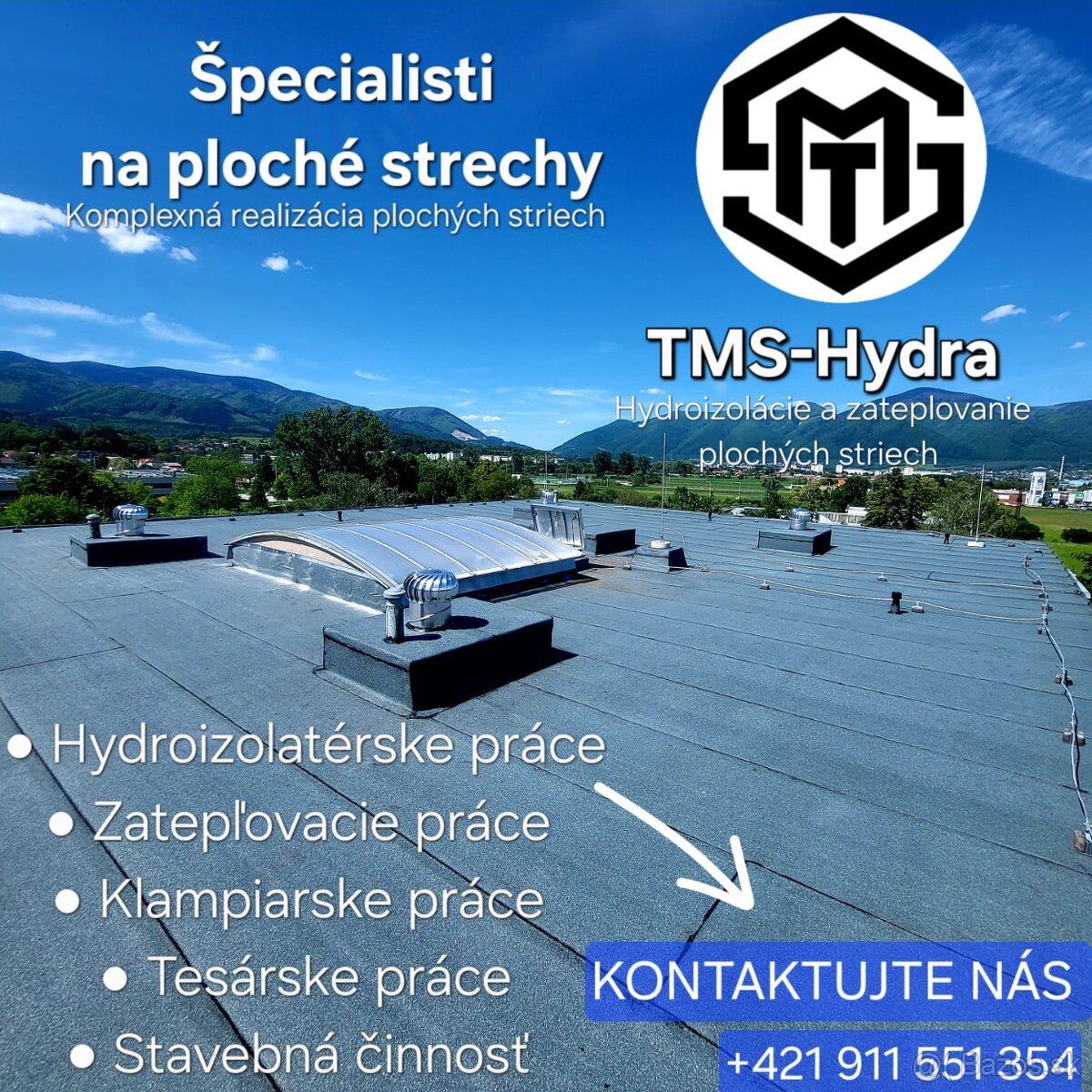 Hydroizolácie plochých striech