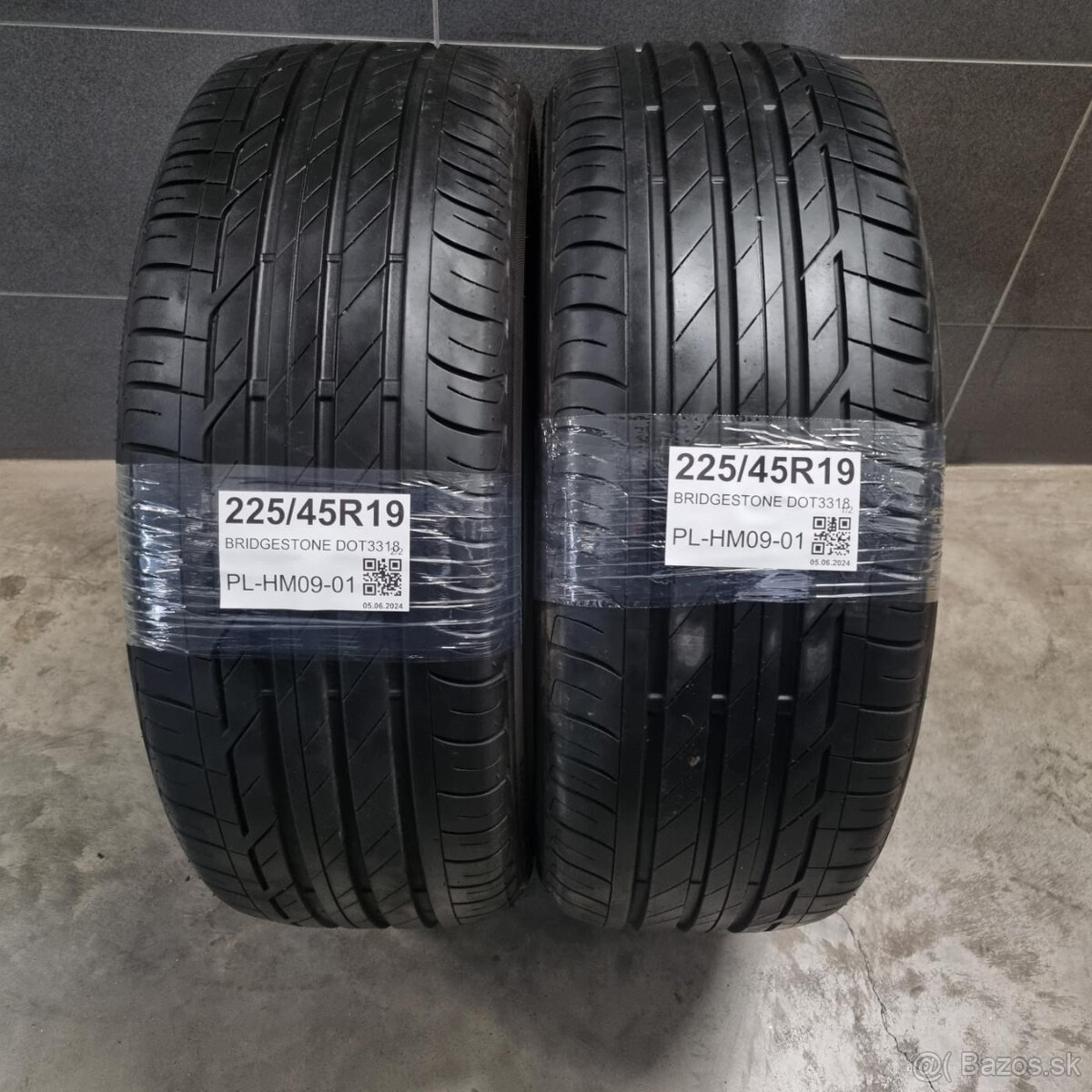 Letné pneumatiky 225/45 R19 BRIDGESTONE DOT3318