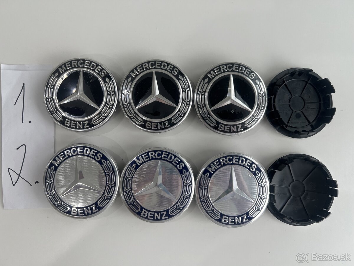 Mercedes Benz (new) stredove kryty 75mm - 65mm GLE,GLC,C,E,S