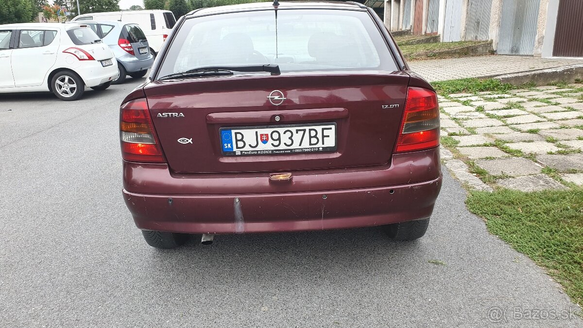 Predam opel astra G 1,7 dti 55kw,  kontrola turba