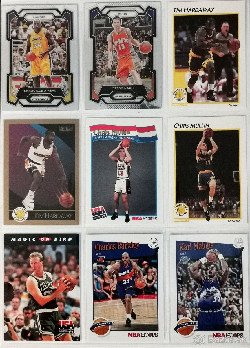 Kartičky NBA - Legendy NBA - 110 ks