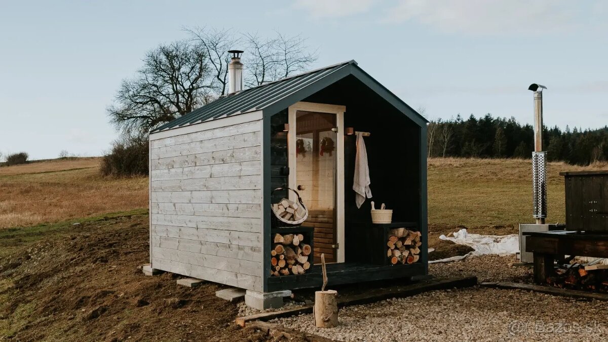 Luxusná záhradná sauna na drevo