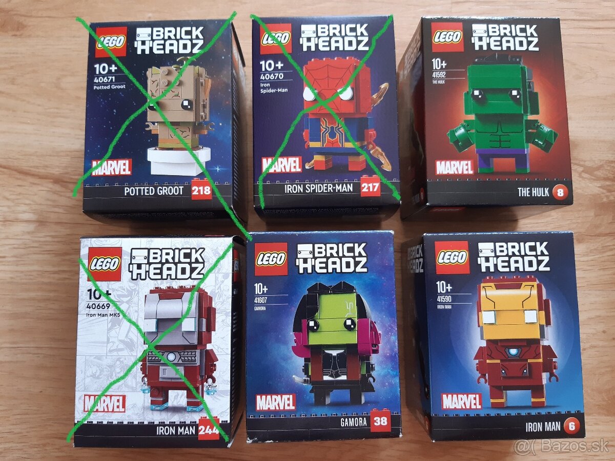 LEGO mix Brickheadz Marvel