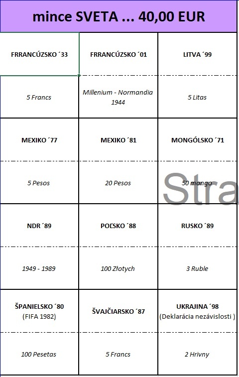 Mince sveta - mix