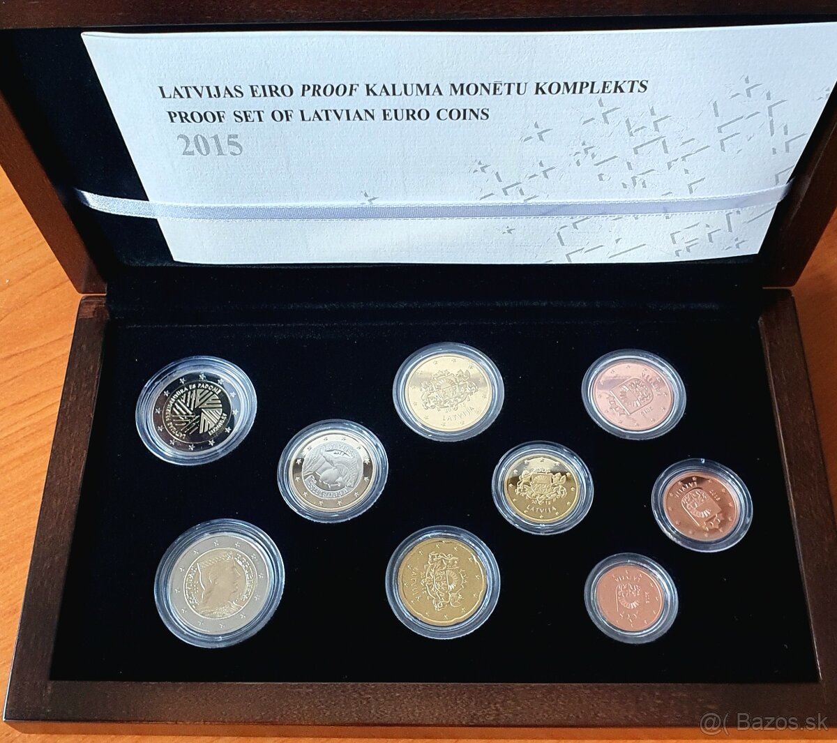 PROOF coinset Lotyšsko 2015 - RARITA