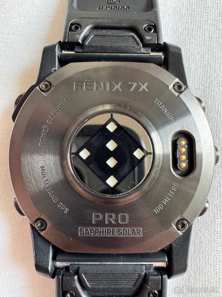 Garmin fenix 7x PRO Sapphire Solar Titán zachovalé