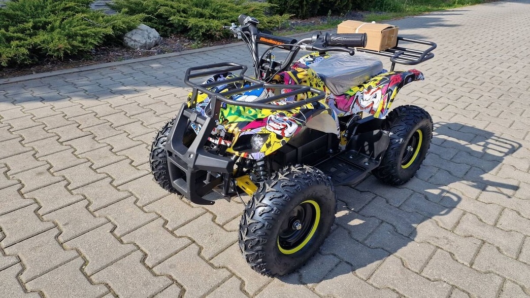 Dětská elektro čtyřkolka ATV Torino 1000W 48V Graffiti žlutá