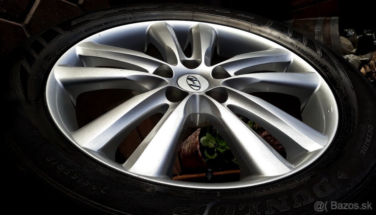 alu R18 5x114,3 orig. Hyundai, letné pneu 225/55 iX35