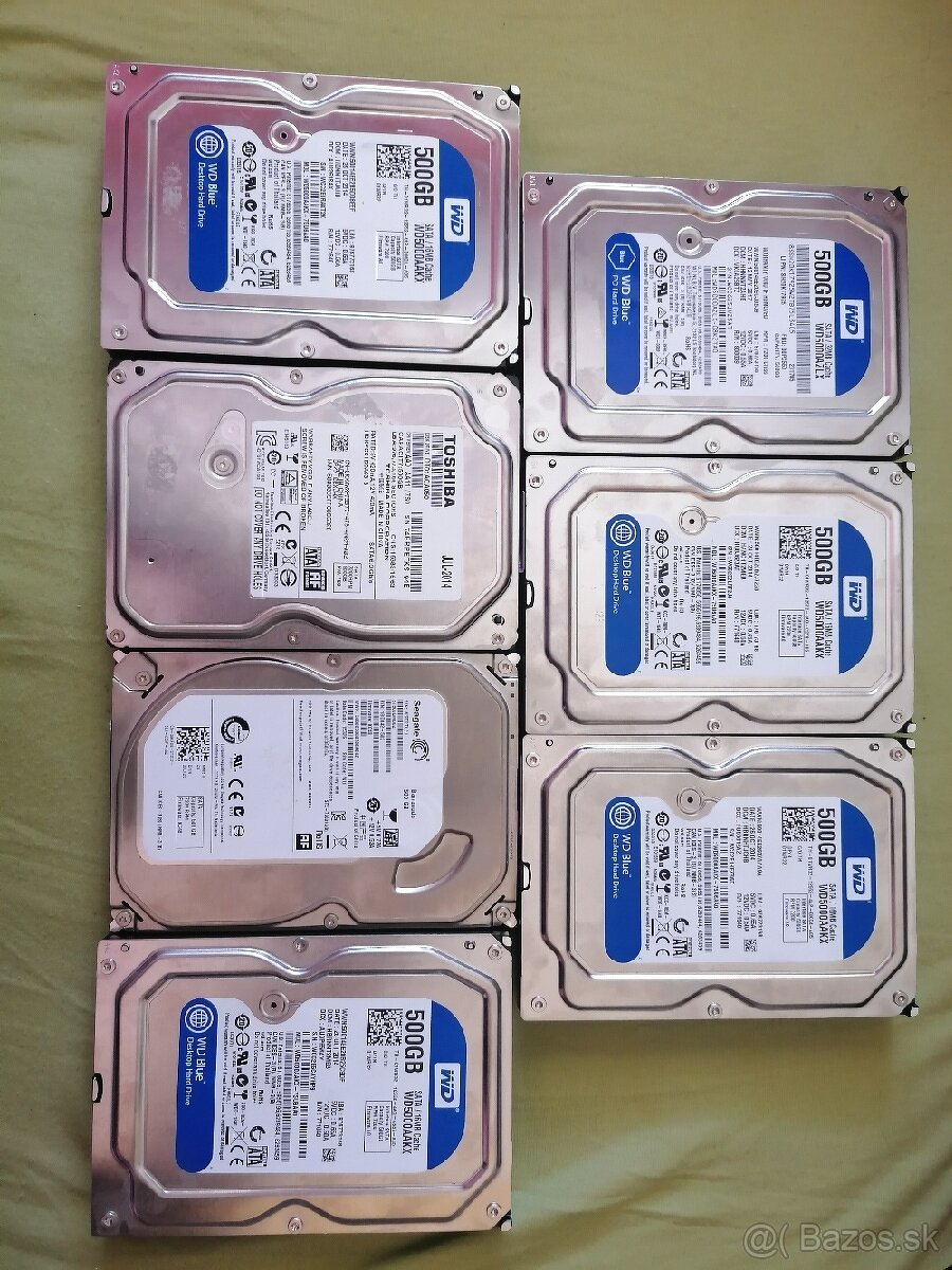 500GB HDD 3, 5" a 2,5"