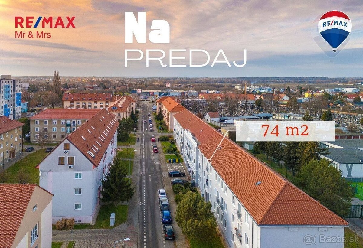 Na predaj 3-izbový byt v Malackách