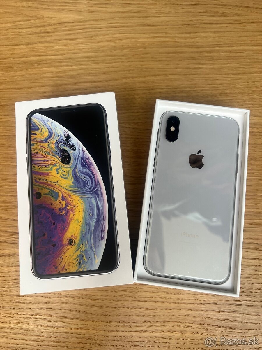 Predám iPhone XS 256GB, SILVER, TOP stav, VOLNY