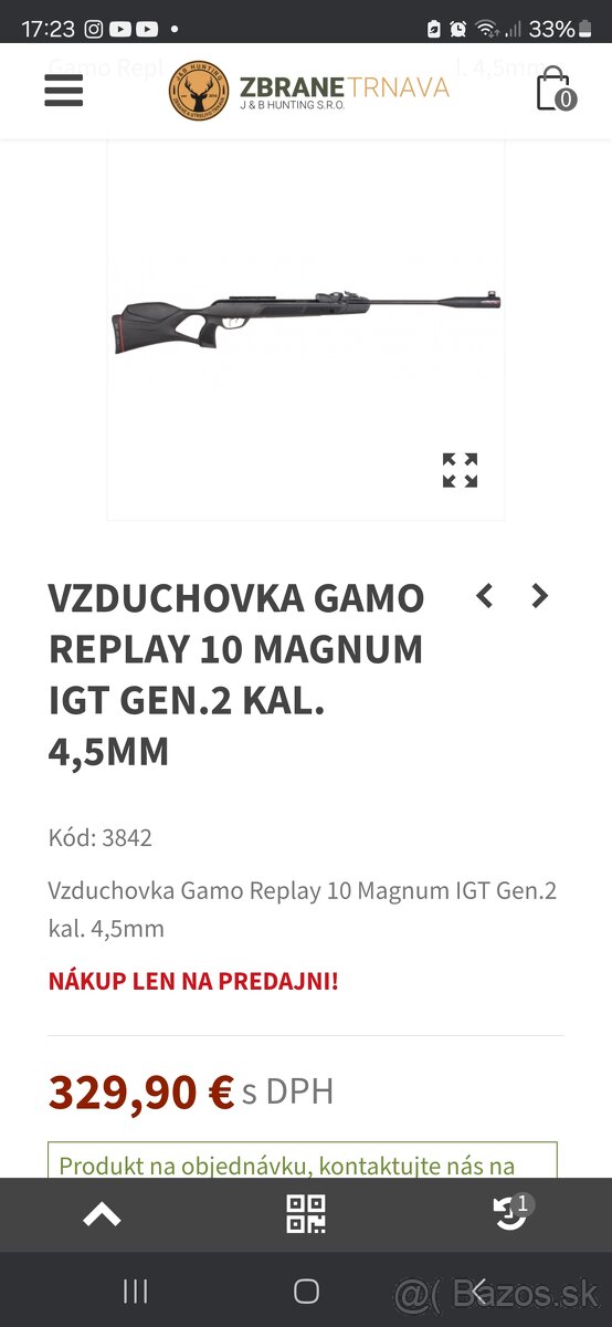 Gamo magnum replay 10 igt gen 2 4.5mm