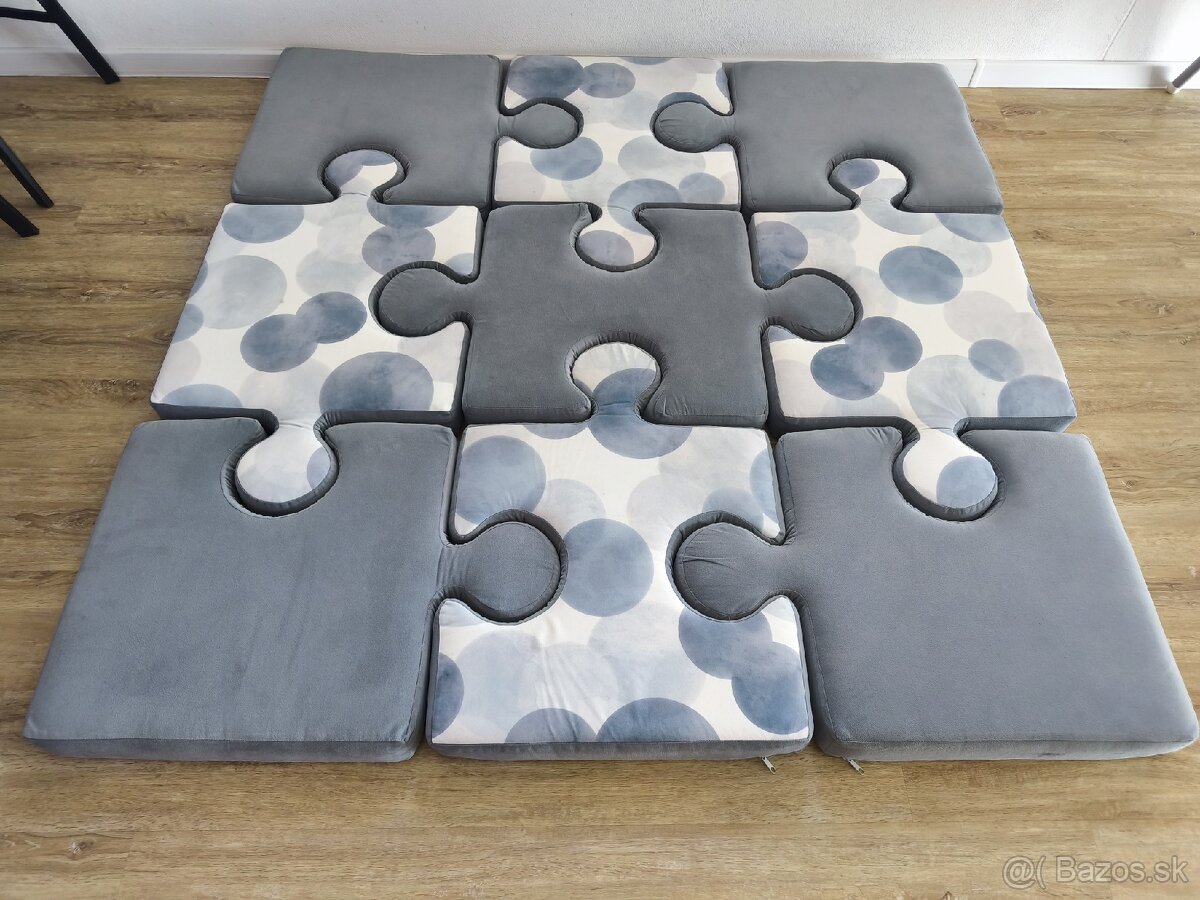 Puzzle podložka + 2 vankúše