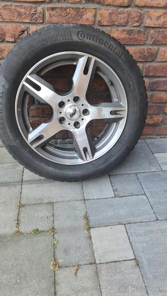 Predam disky a zimne pneumatiky continental 225/55 R17