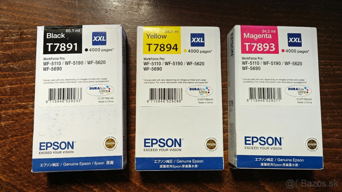 originálne EpsoN tonery