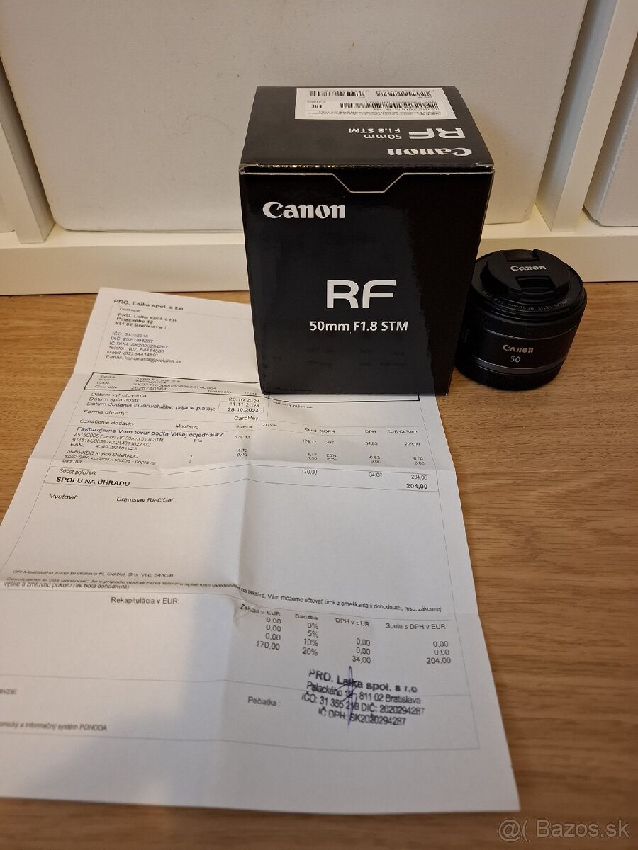 CANON RF 50mm f1.8