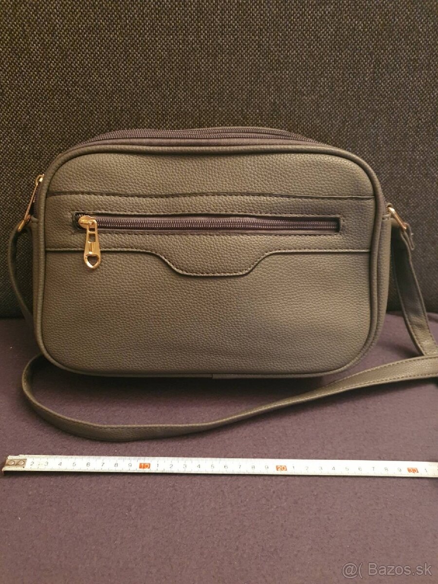 tmavošedá crossbody kabelka, nová