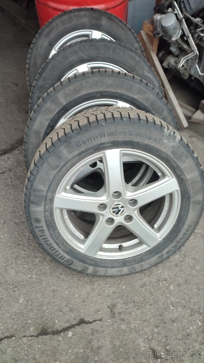 Disky 5x112r16 , zimné pneumatiky 205/60r15