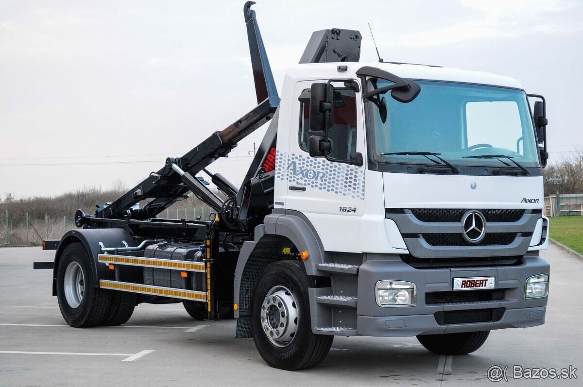 MERCEDES AXOR 1824 HÁKOVÝ NOSIČ KONTAJNEROV HYDR. RUKA //EU5