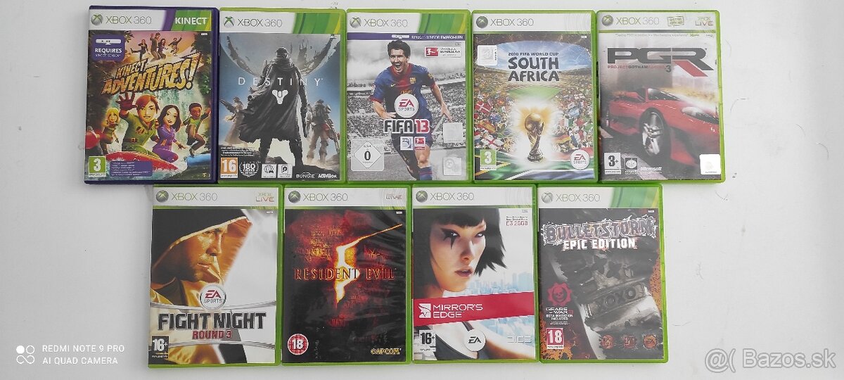 Xbox 360 slim 250gb+kinect a hry