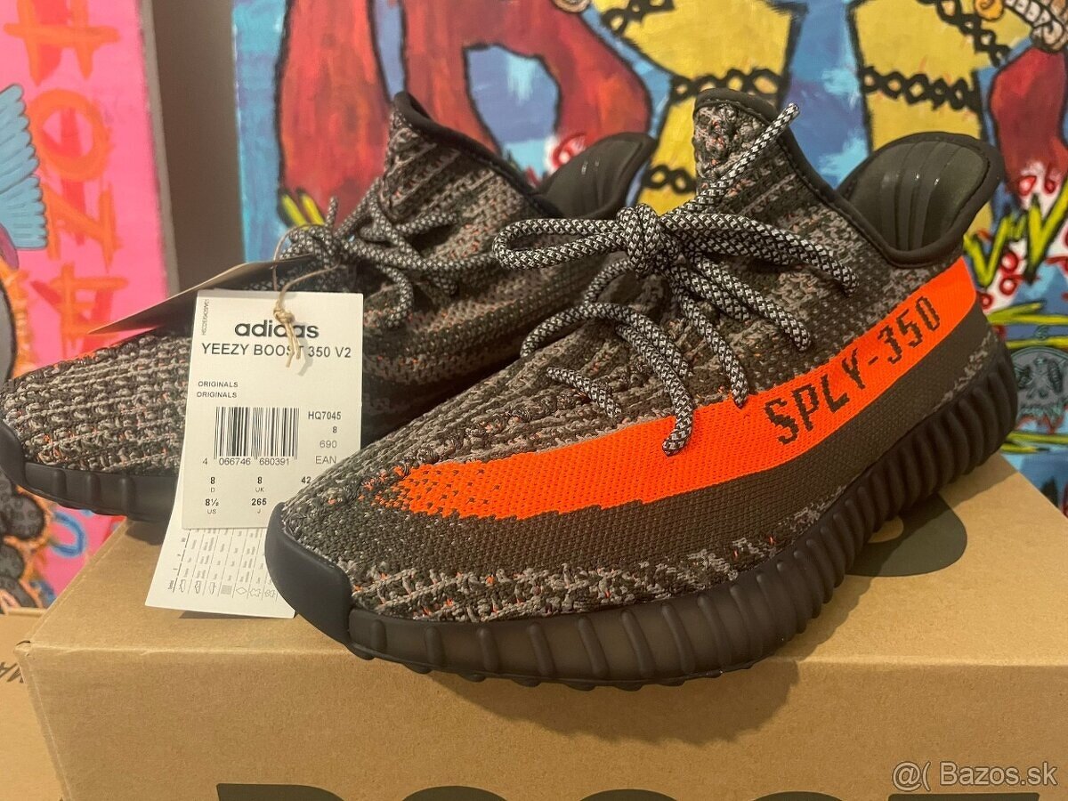 Yeezy 350 v2 Carbon Beluga velkosť 42