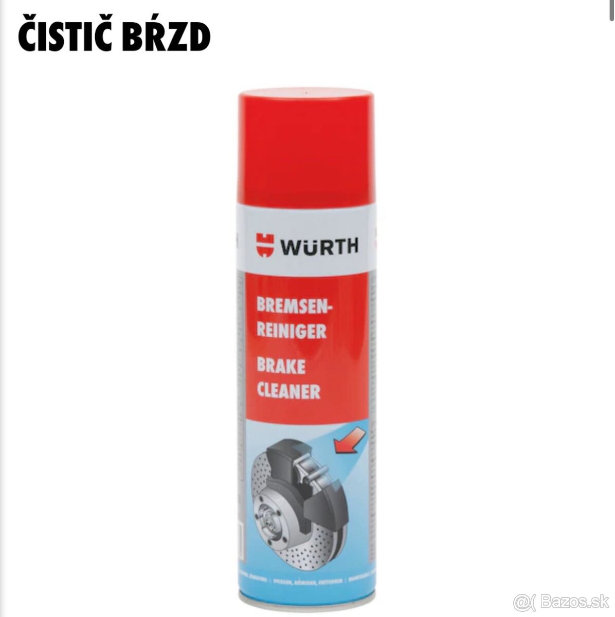 Čistič bŕzd Würth 500ml