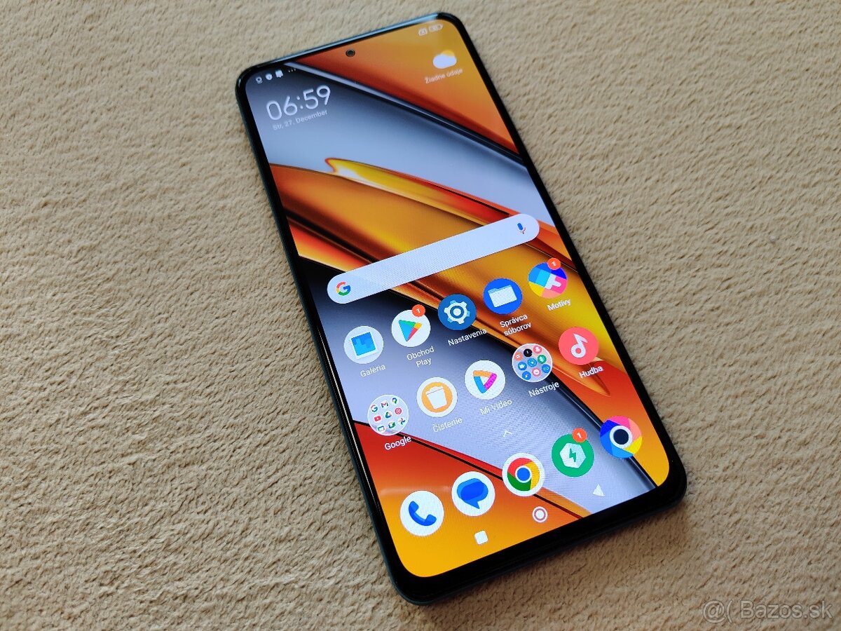 Xiaomi Poco F3 - 5G.  6gb+2gb/128gb.  Modrá metalíza.