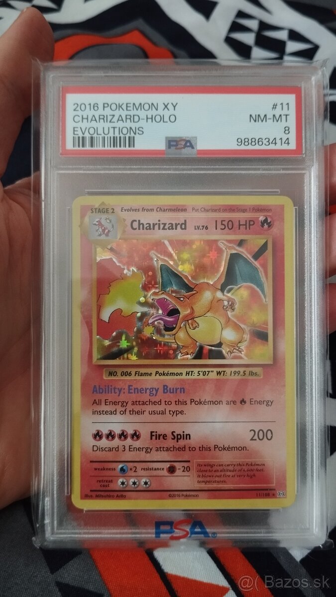 Charizard Holo PSA 8