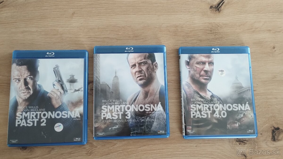 Predám  Blu ray filmy Smrtonosná pasca