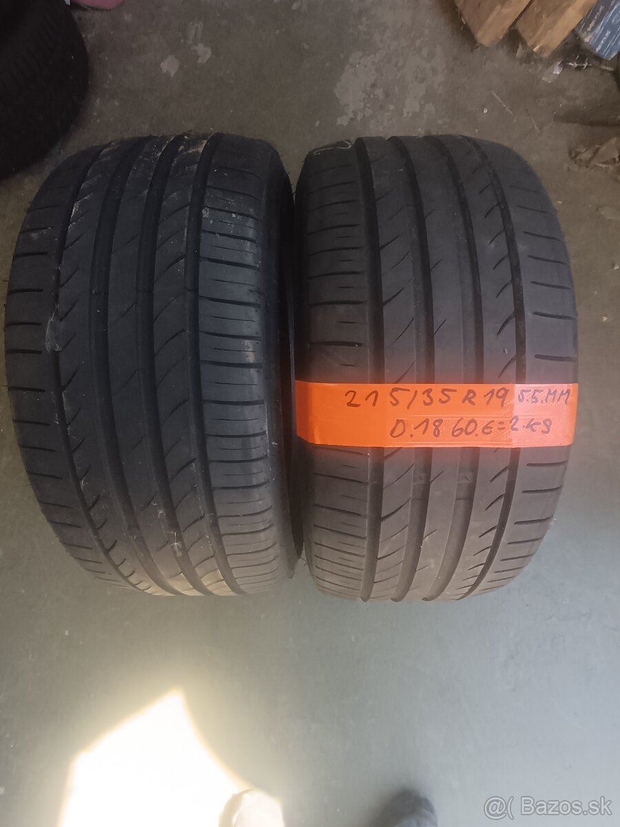 215/35 r18 2.ks letné doveziem