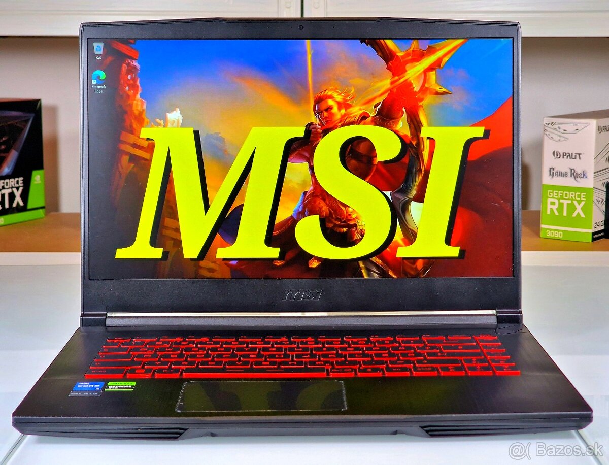 Herný notebook MSI GF63 | ZÁRUKA 24M | RTX 4050 | 16GB