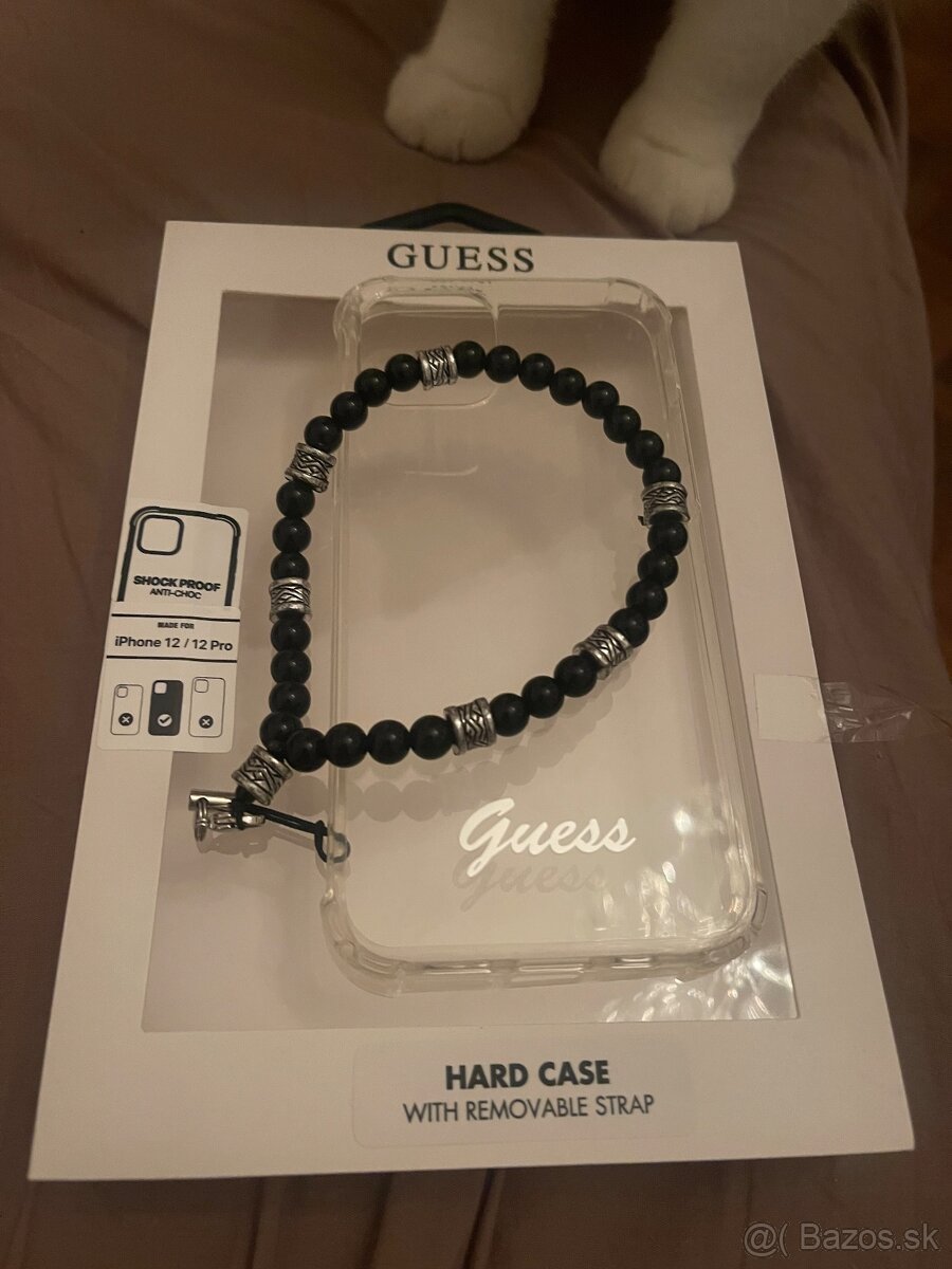 Guess biely obal na iphone 12/12 pro