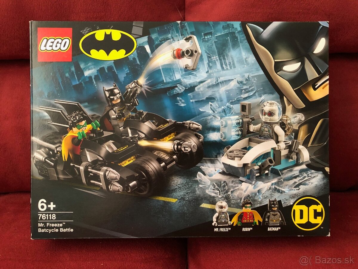 LEGO 76118 Mr. Freeze vs. Batman na Batmotorce - Bez figurek