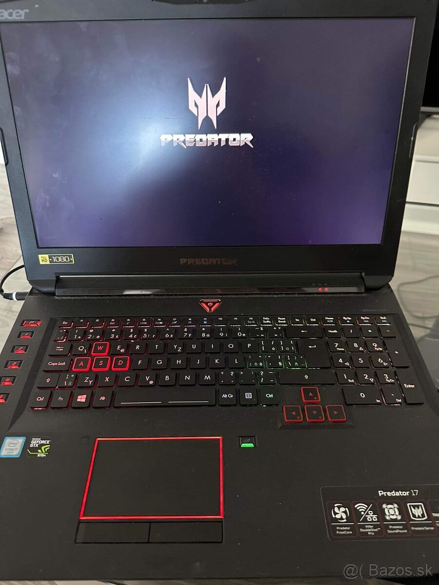 Acer predator 17 palcov i7 Nvidia gforce gtx 970